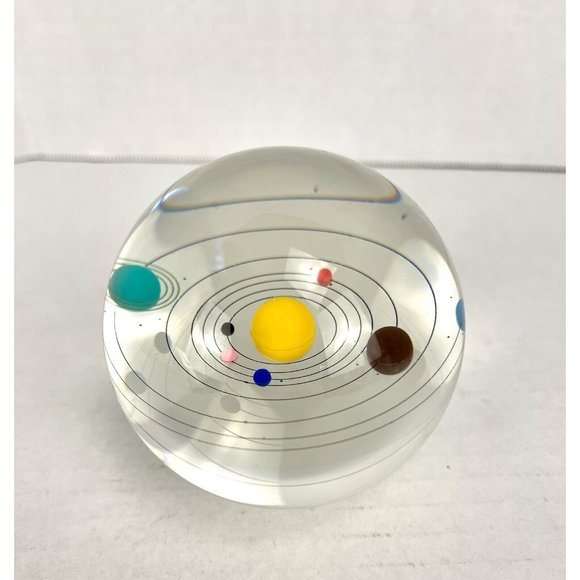 Crystal Solar System Ball 3D Glass Galaxy Mini Universe Astronomy Planets Gift - Picture 3 of 9